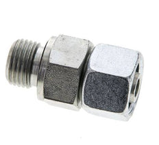 10S & M16x1,5 Verzinkter Stahl Gerade Drehgelenke mit Außengewinde 630 bar NBR O-Ring Dichtungskonus Einstellbar ISO 8434-1