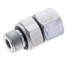 14S & M20x1,5 Verzinkter Stahl Gerade Drehgelenke mit Außengewinde 630 bar NBR O-Ring Dichtungskonus Einstellbar ISO 8434-1