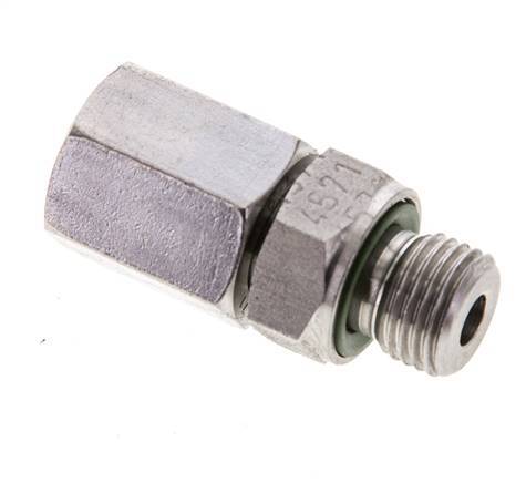 6L & M10x1 Edelstahl-Drehgelenk mit Außengewinde 315 bar FKM O-Ring-Dichtkonus Einstellbar ISO 8434-1