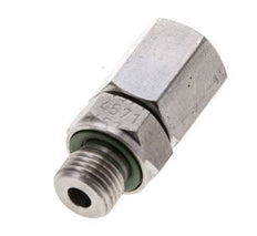 6L & M10x1 Edelstahl-Drehgelenk mit Außengewinde 315 bar FKM O-Ring-Dichtkonus Einstellbar ISO 8434-1