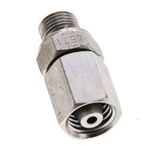 6L & M10x1 Edelstahl-Drehgelenk mit Außengewinde 315 bar FKM O-Ring-Dichtkonus Einstellbar ISO 8434-1