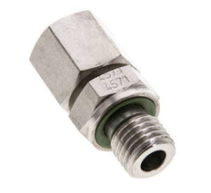 8L & M12x1,5 Edelstahl-Drehgelenk mit Außengewinde 315 bar FKM O-Ring-Dichtkonus Einstellbar ISO 8434-1