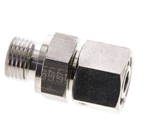 12L & M16x1,5 Edelstahl gerade drehbar mit Außengewinde 315 bar FKM O-Ring Dichtungskonus Einstellbar ISO 8434-1