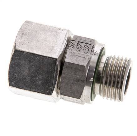 15L & M18x1,5 Edelstahl gerade drehbar mit Außengewinde 315 bar FKM O-Ring Dichtungskonus Einstellbar ISO 8434-1