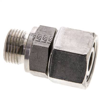 15L & M18x1,5 Edelstahl gerade drehbar mit Außengewinde 315 bar FKM O-Ring Dichtungskonus Einstellbar ISO 8434-1