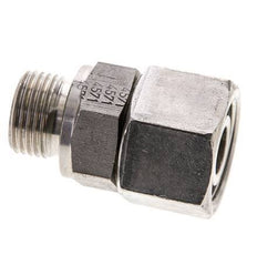 15L & M18x1,5 Edelstahl gerade drehbar mit Außengewinde 315 bar FKM O-Ring Dichtungskonus Einstellbar ISO 8434-1