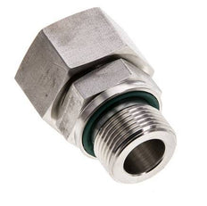 18L & M22x1,5 Edelstahl gerade drehbar mit Außengewinde 315 bar FKM O-Ring Dichtungskonus Einstellbar ISO 8434-1