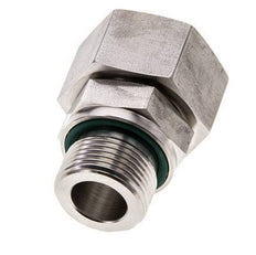 18L & M22x1,5 Edelstahl gerade drehbar mit Außengewinde 315 bar FKM O-Ring Dichtungskonus Einstellbar ISO 8434-1