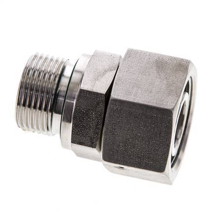 18L & M22x1,5 Edelstahl gerade drehbar mit Außengewinde 315 bar FKM O-Ring Dichtungskonus Einstellbar ISO 8434-1