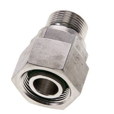 18L & M22x1,5 Edelstahl gerade drehbar mit Außengewinde 315 bar FKM O-Ring Dichtungskonus Einstellbar ISO 8434-1