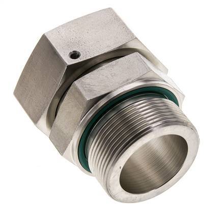 42L & M48x2 Edelstahl gerade drehend mit Außengewinde 160 bar FKM O-Ring Dichtungskonus Einstellbar ISO 8434-1