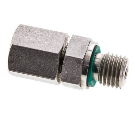 6S & M12x1,5 Edelstahl-Drehgelenk mit Außengewinde 630 bar FKM O-Ring-Dichtkonus Einstellbar ISO 8434-1