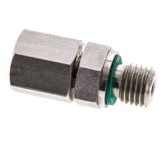 6S & M12x1,5 Edelstahl-Drehgelenk mit Außengewinde 630 bar FKM O-Ring-Dichtkonus Einstellbar ISO 8434-1