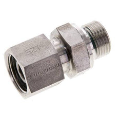 12S & M18x1,5 Edelstahl-Drehgelenk mit Außengewinde 630 bar FKM O-Ring-Dichtkonus Einstellbar ISO 8434-1