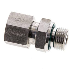 12S & M18x1,5 Edelstahl-Drehgelenk mit Außengewinde 630 bar FKM O-Ring-Dichtkonus Einstellbar ISO 8434-1