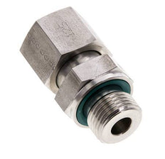 12S & M18x1,5 Edelstahl-Drehgelenk mit Außengewinde 630 bar FKM O-Ring-Dichtkonus Einstellbar ISO 8434-1