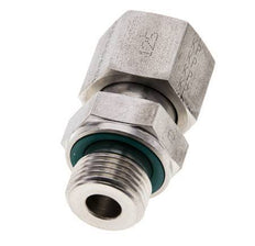 12S & M18x1,5 Edelstahl-Drehgelenk mit Außengewinde 630 bar FKM O-Ring-Dichtkonus Einstellbar ISO 8434-1