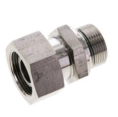 25S & M33x2 Edelstahl-Drehgelenk mit Außengewinde 400 bar FKM O-Ring-Dichtkonus Einstellbar ISO 8434-1