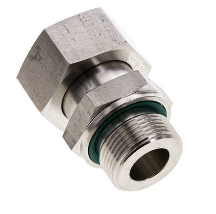 25S & M33x2 Edelstahl-Drehgelenk mit Außengewinde 400 bar FKM O-Ring-Dichtkonus Einstellbar ISO 8434-1