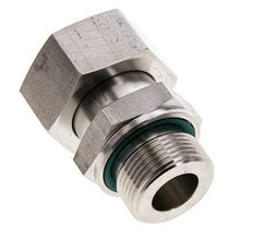 25S & M33x2 Edelstahl-Drehgelenk mit Außengewinde 400 bar FKM O-Ring-Dichtkonus Einstellbar ISO 8434-1