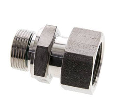 25S & M33x2 Edelstahl-Drehgelenk mit Außengewinde 400 bar FKM O-Ring-Dichtkonus Einstellbar ISO 8434-1