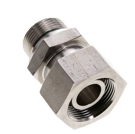 25S & M33x2 Edelstahl-Drehgelenk mit Außengewinde 400 bar FKM O-Ring-Dichtkonus Einstellbar ISO 8434-1