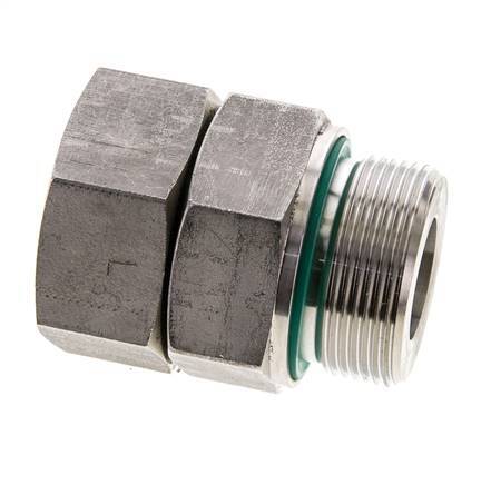 30S & M42x2 Edelstahl-Drehgelenk mit Außengewinde 400 bar FKM O-Ring-Dichtkonus Einstellbar ISO 8434-1