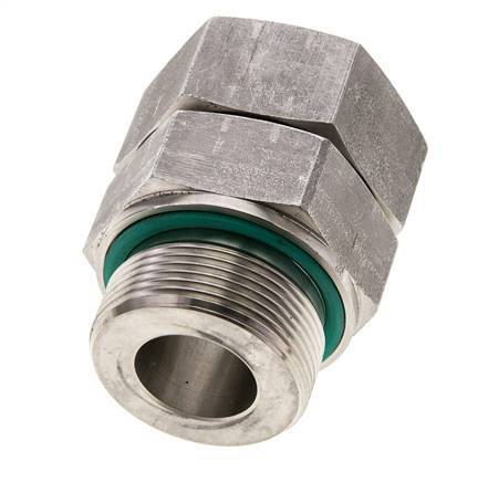 30S & M42x2 Edelstahl-Drehgelenk mit Außengewinde 400 bar FKM O-Ring-Dichtkonus Einstellbar ISO 8434-1