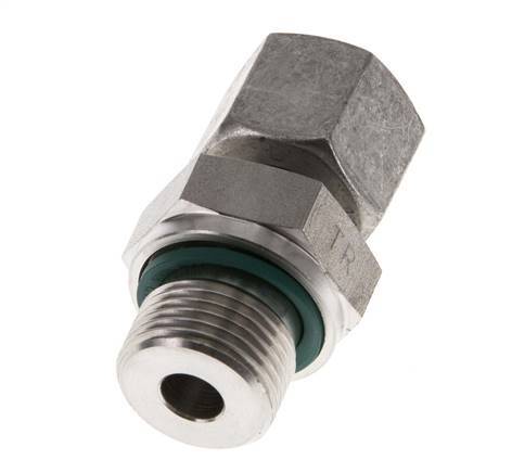 10L & G3/8'' Edelstahl-Drehgelenk gerade mit Außengewinde 315 bar FKM Einstellbar ISO 8434-1