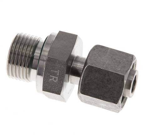 10L & G3/8'' Edelstahl-Drehgelenk gerade mit Außengewinde 315 bar FKM Einstellbar ISO 8434-1