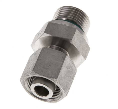 10L & G3/8'' Edelstahl-Drehgelenk gerade mit Außengewinde 315 bar FKM Einstellbar ISO 8434-1