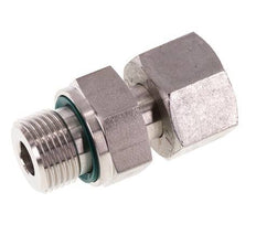 12L & G3/8'' Edelstahl-Drehgelenk gerade mit Außengewinde 315 bar FKM Einstellbar ISO 8434-1
