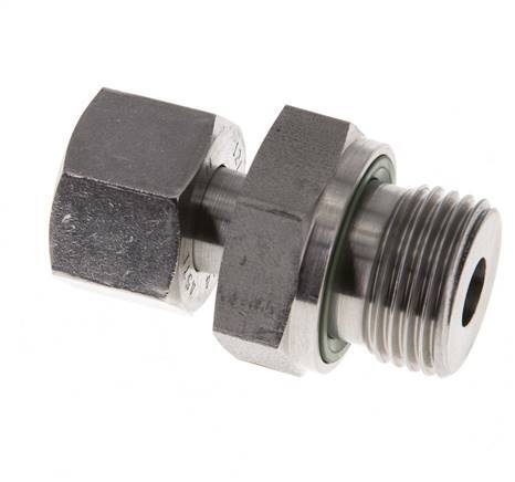 12L & G1/2'' Edelstahl-Drehgelenk gerade mit Außengewinde 315 bar FKM Einstellbar ISO 8434-1