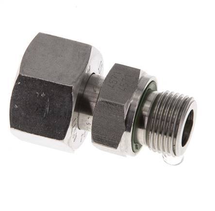 15L & G3/8'' Edelstahl, gerade drehbar mit Außengewinde 315 bar FKM Einstellbar ISO 8434-1