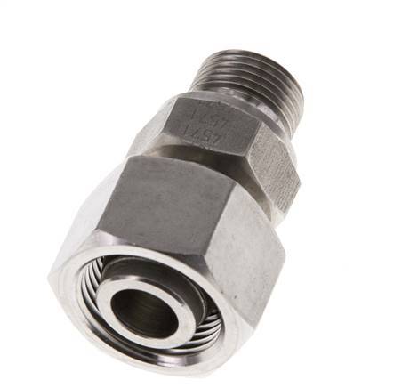 15L & G3/8'' Edelstahl, gerade drehbar mit Außengewinde 315 bar FKM Einstellbar ISO 8434-1