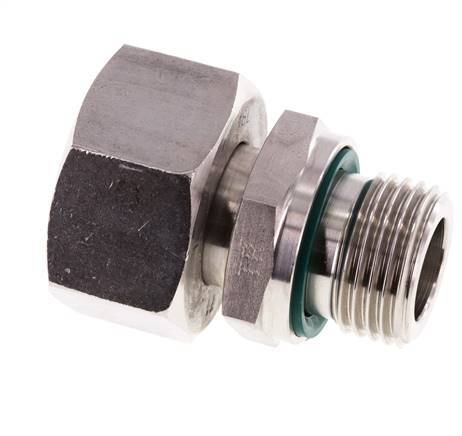 18L & G1/2'' Edelstahl, gerade drehbar mit Außengewinde 315 bar FKM Einstellbar ISO 8434-1