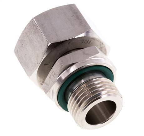 18L & G1/2'' Edelstahl, gerade drehbar mit Außengewinde 315 bar FKM Einstellbar ISO 8434-1