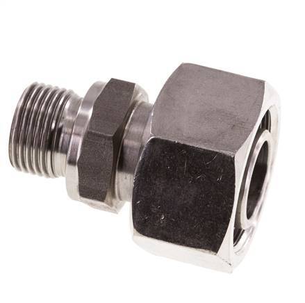 18L & G3/8'' Edelstahl, gerade drehbar mit Außengewinde 315 bar FKM Einstellbar ISO 8434-1