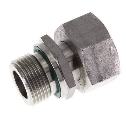 22L & G3/4'' Edelstahl gerade drehbar mit Außengewinde 160 bar FKM Einstellbar ISO 8434-1