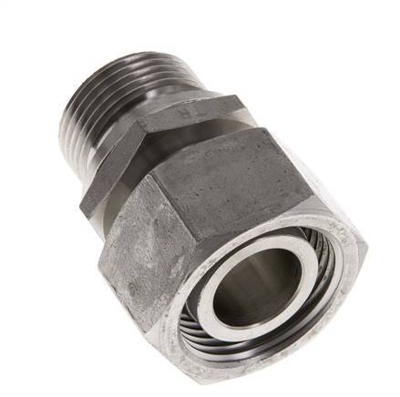 22L & G3/4'' Edelstahl gerade drehbar mit Außengewinde 160 bar FKM Einstellbar ISO 8434-1