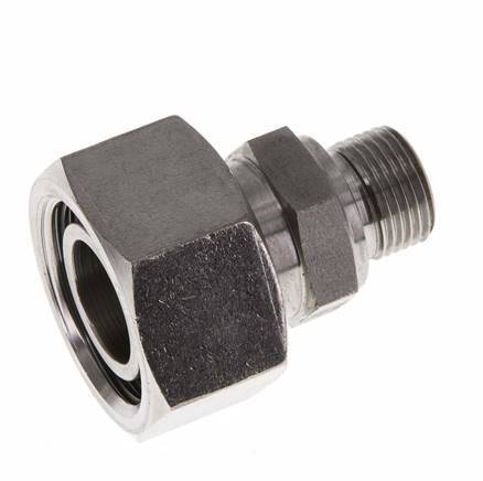 22L & G3/8'' Edelstahl gerade drehbar mit Außengewinde 160 bar FKM Einstellbar ISO 8434-1