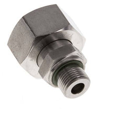 22L & G3/8'' Edelstahl gerade drehbar mit Außengewinde 160 bar FKM Einstellbar ISO 8434-1