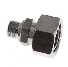 22L & G3/8'' Edelstahl gerade drehbar mit Außengewinde 160 bar FKM Einstellbar ISO 8434-1