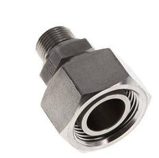 22L & G3/8'' Edelstahl gerade drehbar mit Außengewinde 160 bar FKM Einstellbar ISO 8434-1