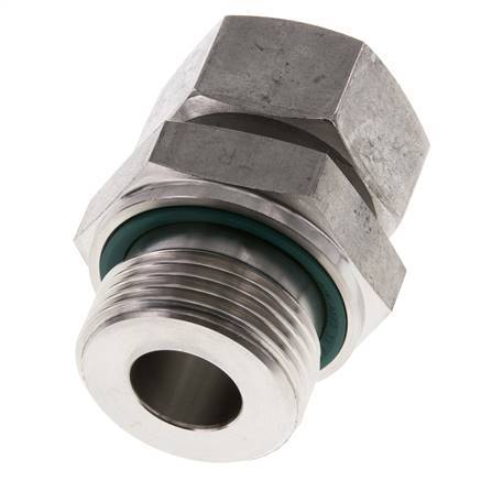 22L & G1'' Gerader Drehverschluss aus Edelstahl mit Außengewinde 160 bar FKM Einstellbar ISO 8434-1