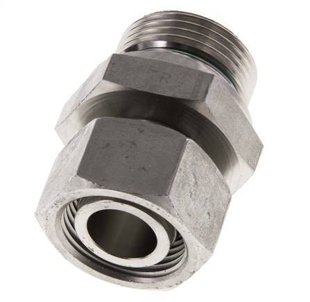 22L & G1'' Gerader Drehverschluss aus Edelstahl mit Außengewinde 160 bar FKM Einstellbar ISO 8434-1