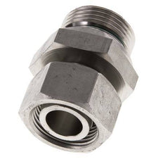 22L & G1'' Gerader Drehverschluss aus Edelstahl mit Außengewinde 160 bar FKM Einstellbar ISO 8434-1