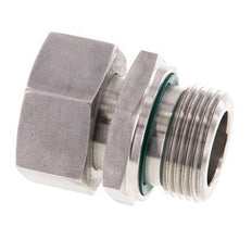 28L & G1'' Gerader Drehverschluss aus Edelstahl mit Außengewinde 160 bar FKM Einstellbar ISO 8434-1