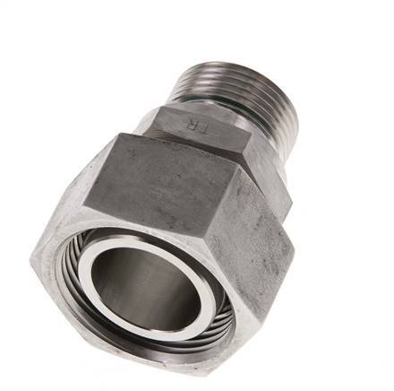 28L & G3/4'' Edelstahl gerade drehbar mit Außengewinde 160 bar FKM Einstellbar ISO 8434-1