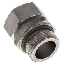 35L & G1-1/4'' Edelstahl-Drehgelenk gerade mit Außengewinde 160 bar FKM Einstellbar ISO 8434-1